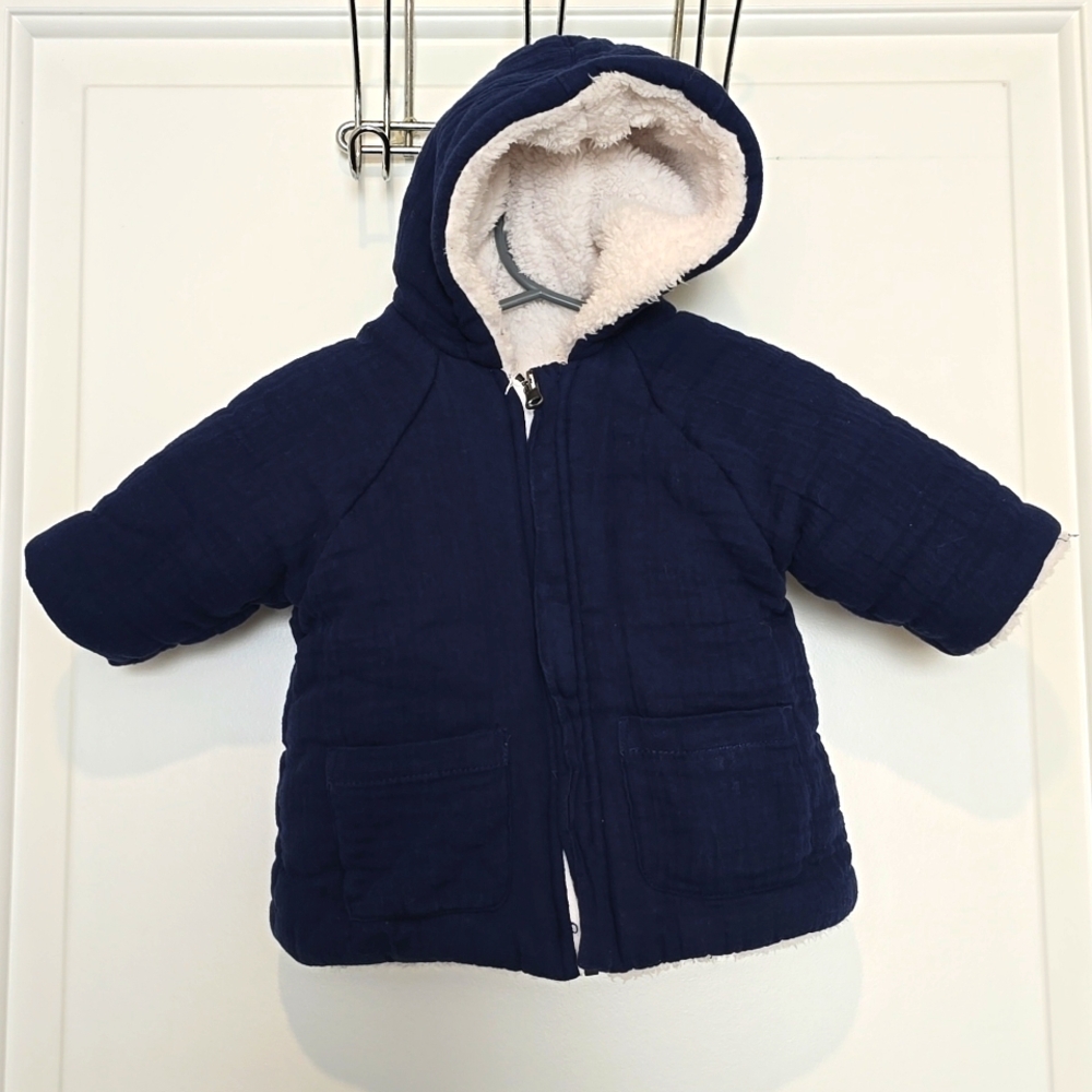 2 for $15! Baby boys sherpa lined winter jacket